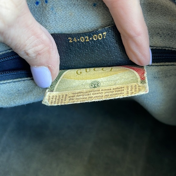 Gucci Vintage Monogram Boston Bag with Web Stripe - Picture 13 of 16